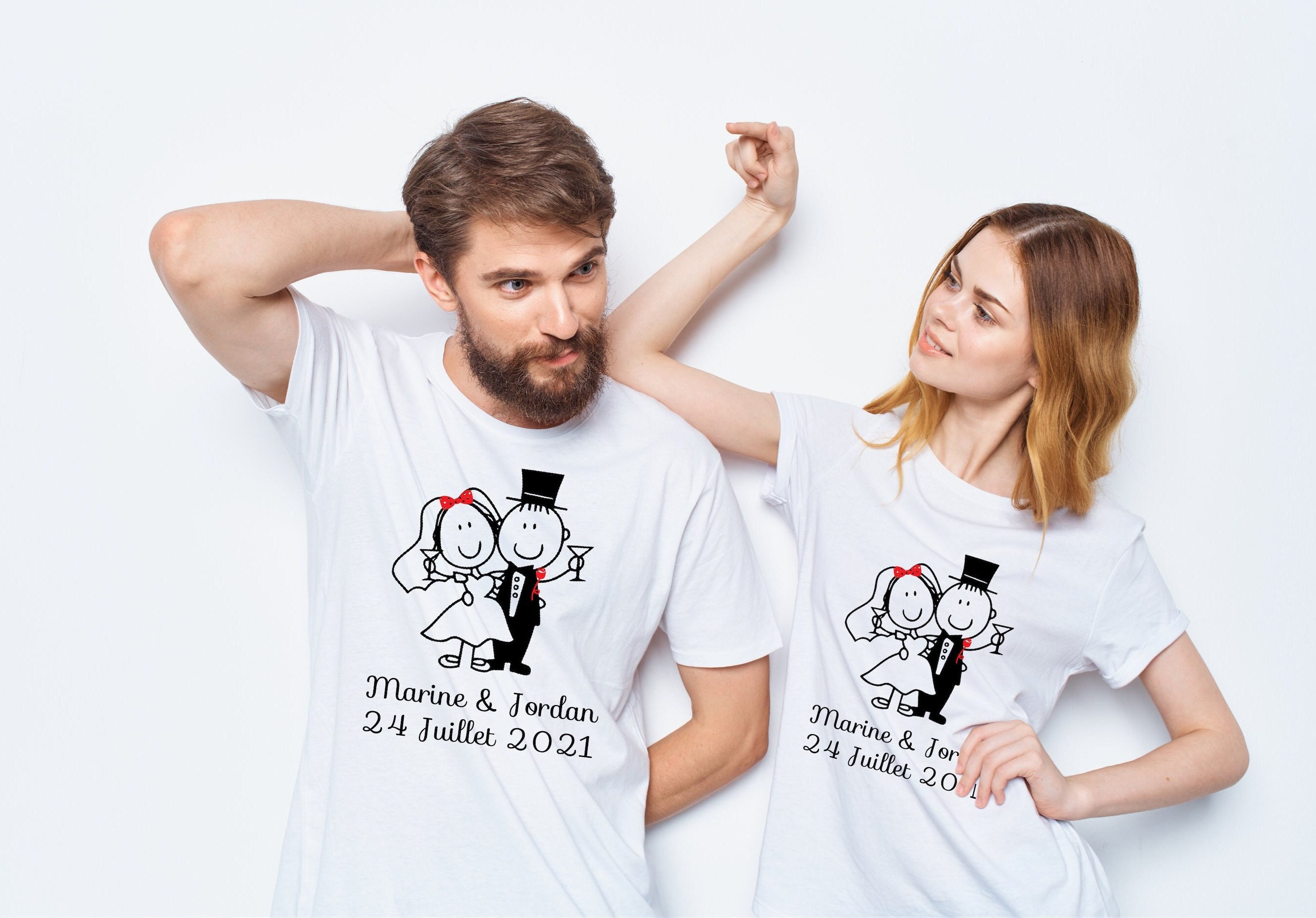 Camisetas para parejas Etsy España