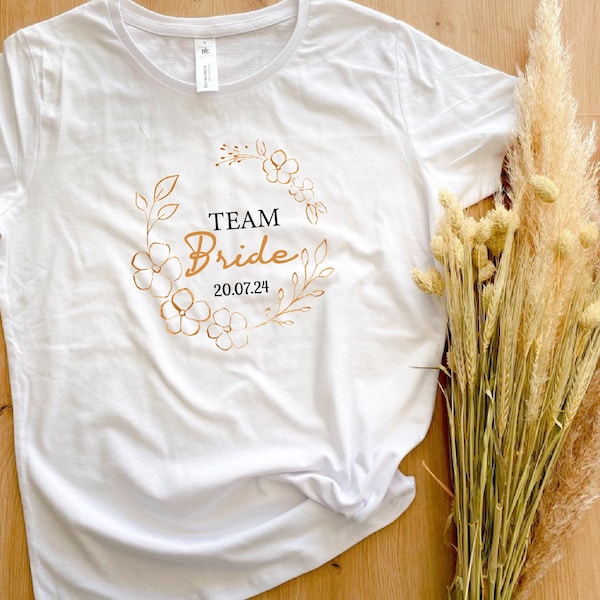 Personalized EVJF t-shirt, team bride, future bride t-shirt, EVJF