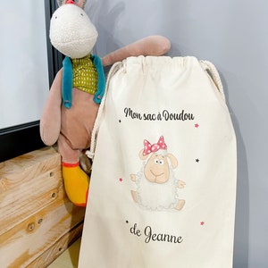 Sac enfant personnalisé, sac à doudou enfant, pochon bébé, sac maternelle personnalisé image 6