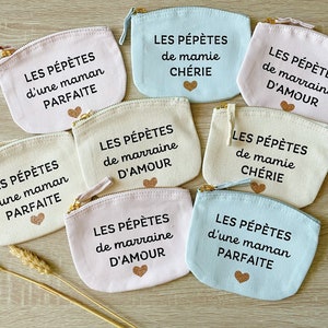 porte monnaie personnalisé, porte monnaie maman, cadeau marraine, cadeau maman, cadeau noël personnalisé