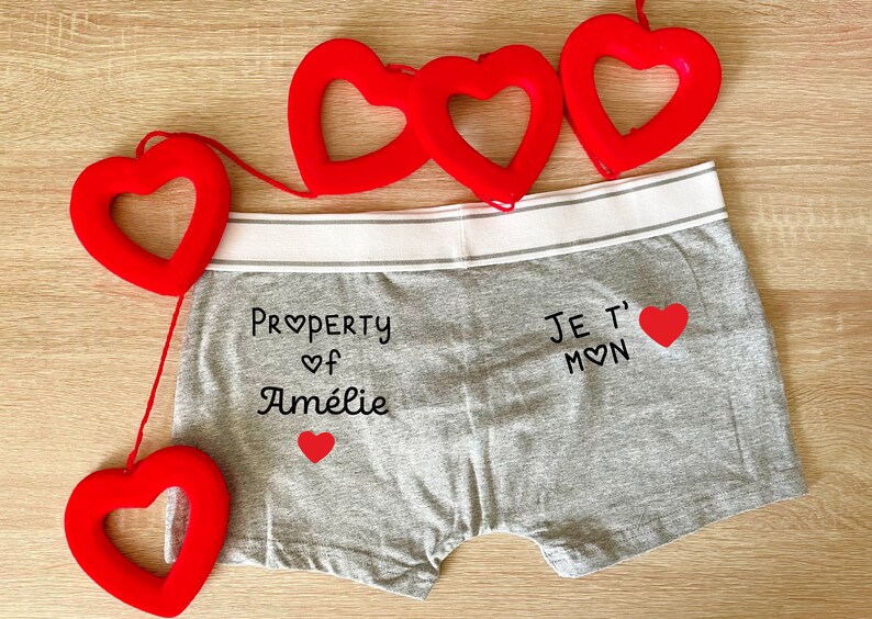 Cadeau Saint Valentin Personnalisé Pour Homme Boxer homme personnalisé boxer saint Valentin personnalisé - Etsy France