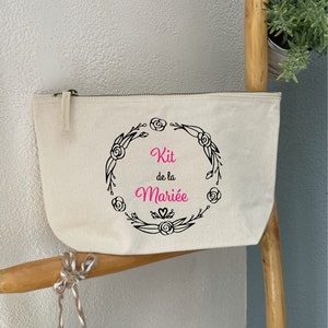 Trousse De Maquillage Cadeau Pour Future Mariée - Pochette Imprimée 'Future Mrs' - Idée Cadeau Mariage Humour