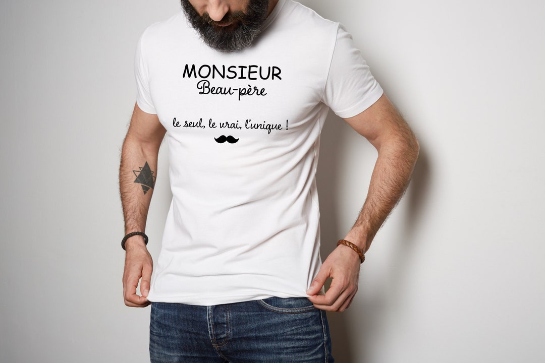 Tee shirt homme, cadeau beau papa, tee shirt papa, super beau pere