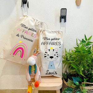 Pochon personnalisé, sac enfant personnalisé, sac à linge image 2