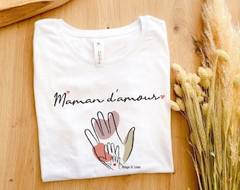 t-shirt mamma amorevole, regalo mamma preso in prestito, mamma bambino, regalo festa della mamma