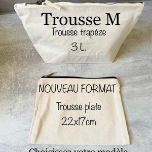 Trousse "Petit Bazar D’une Filleule Adorée" - Pochette Cadeau Personnalisée, Toile, 21x13cm, JM-DÉCO