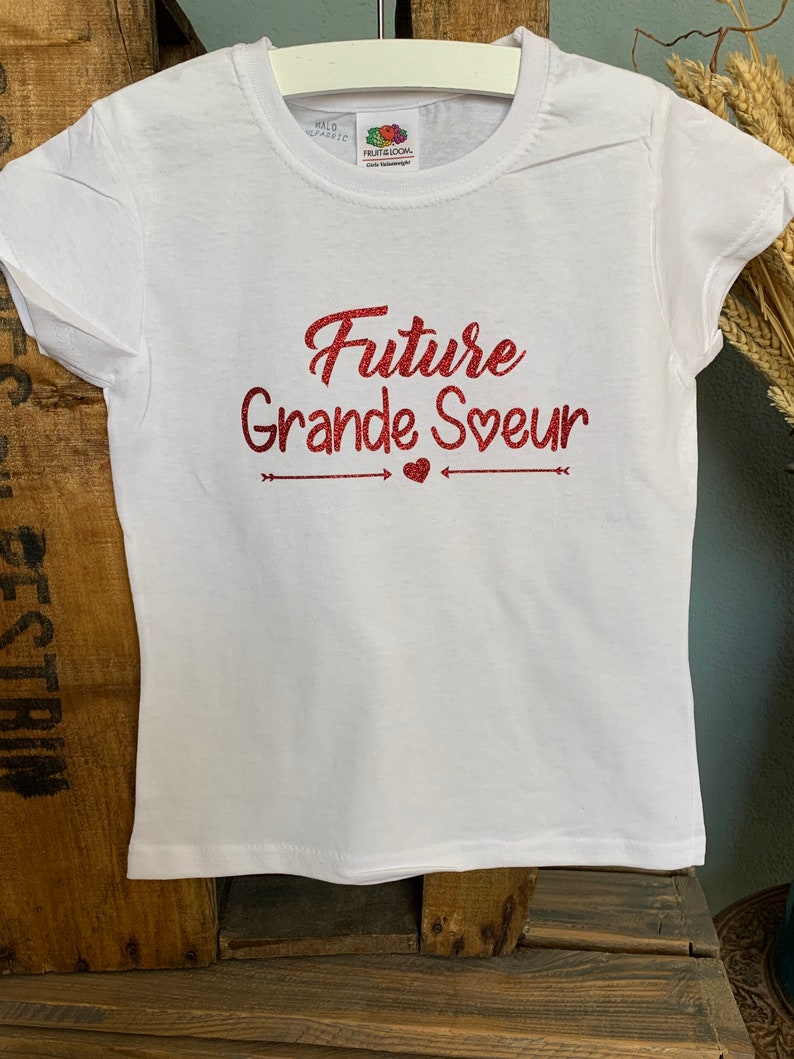 Grande soeur tee shirt annonce naissance tee shirt future | Etsy