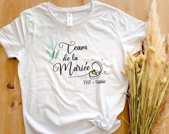 Tee shirt evjf branche olivier, team de la mariée  - future mariée - EVJF personnalisé - témoin de la mariée, t-shirt EVJF personnalisé