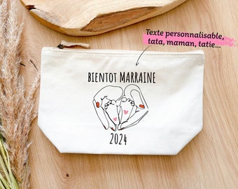 Trousse marraine personnalisée, annonce marraine, marraine d'amour, marraine filleule - filleul, cadeau baptême