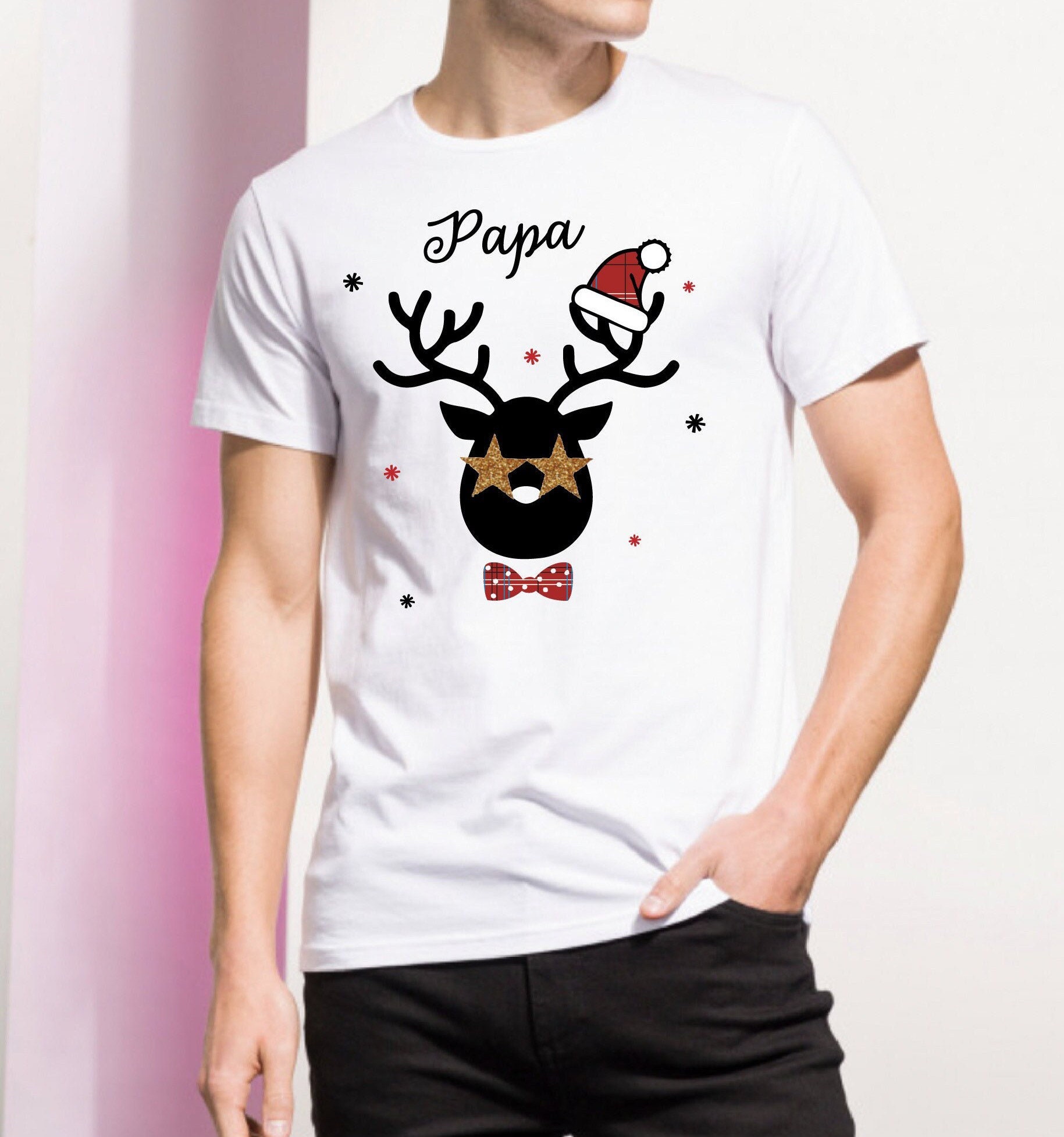Family Christmas T shirt Christmas Reindeer T shirt Custom