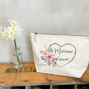 godmother kit, personalized godmother gift, flower godmother pouch, thank you godmother