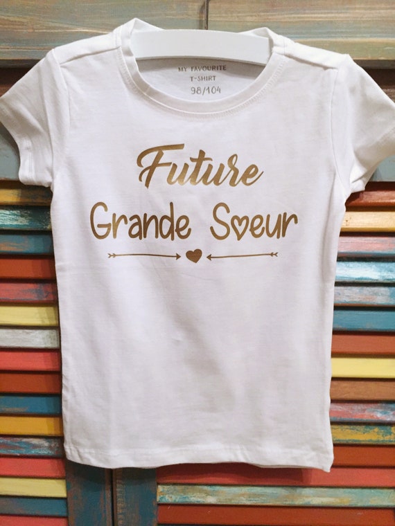 Sorella maggiore, t-shirt e nascita, t-shirt futura sorella maggiore,  annuncio nascita mamma -  Italia