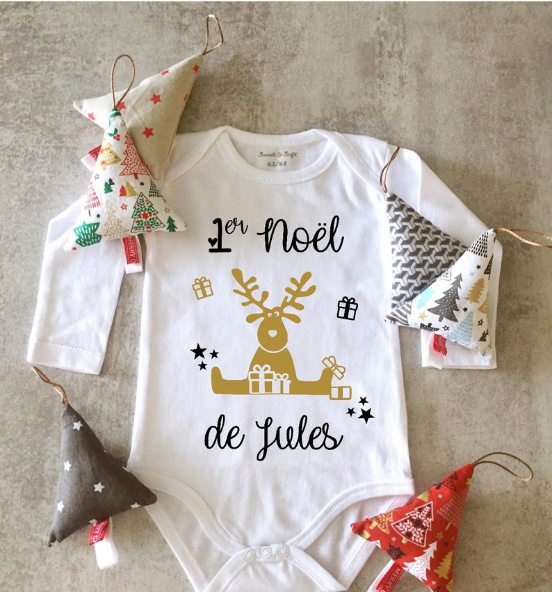 Body mon premier Noël 1er Noël de bébé Body Noël bébé | Etsy