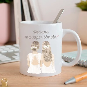 Mug personalized witness, gift witness, bachelorette party, thank you witness, gift witness wedding