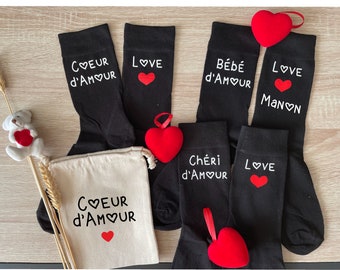 personalized sock, personalized man gift, Valentine&#39;s Day gift, wedding, love darling