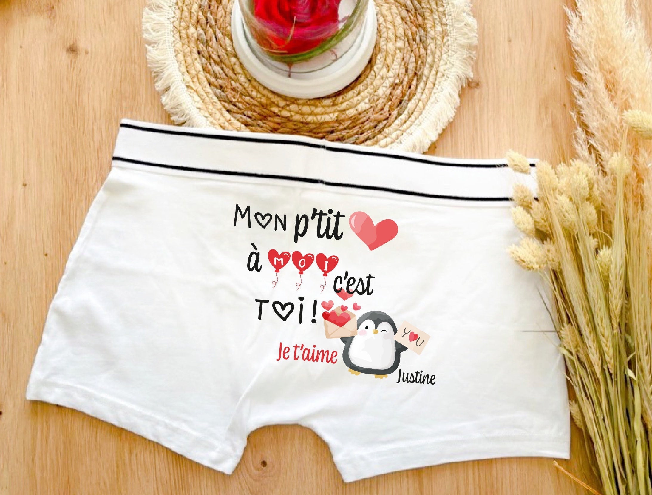 Boxer homme coeur hotsell