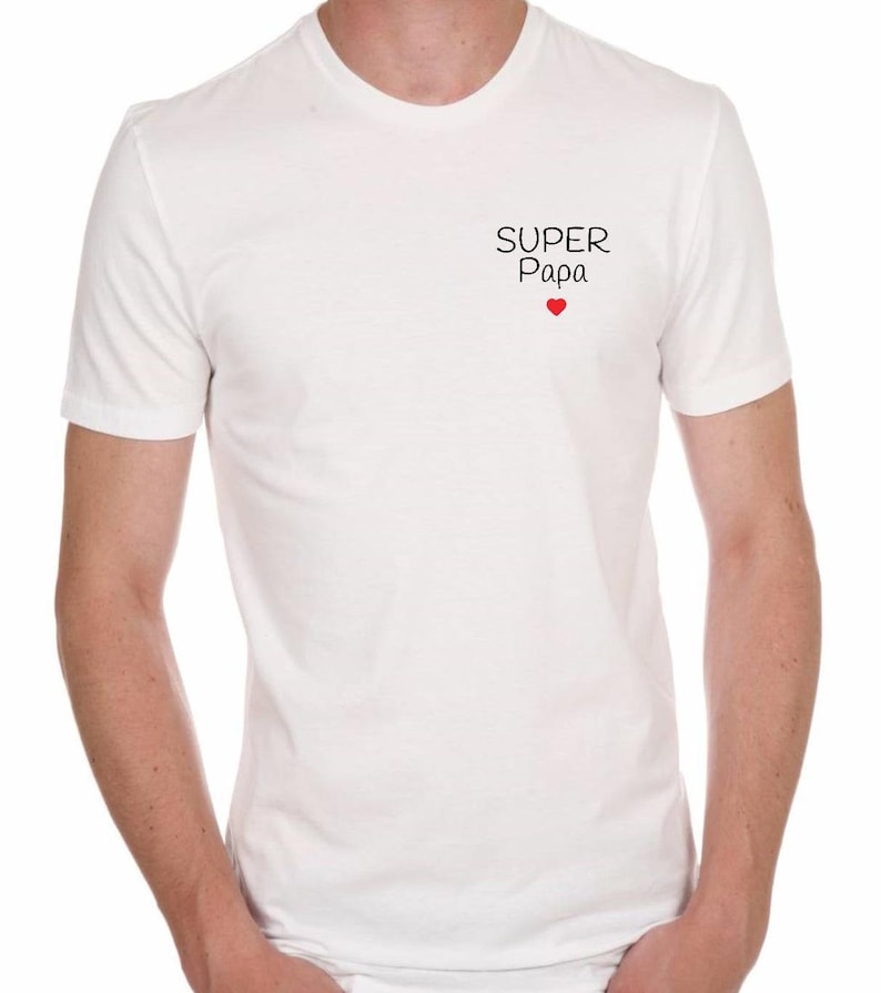 tee-shirt super papa, t-shirt famille, t-shirt père fils, t-shirt père fille, cadeau papa, fête des pères image 6