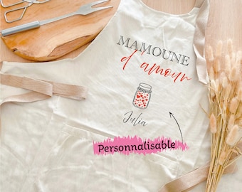 Personalized apron, mom gift, happy mom's day, apron for loving mom