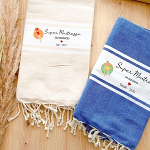 Personalized foutas, mistress foutas, mistress gift, fouta nanny, mistress on vacation, master gift