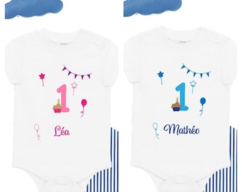 Body baby 1 year, first birthday, custom body, body one, birthday baby, 1 year girl, 1 year boy