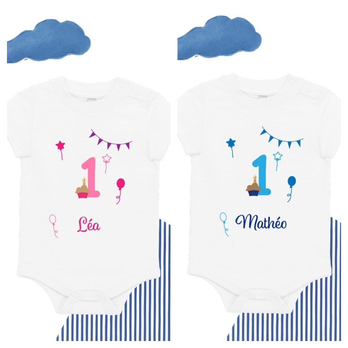 Body bébé Tel père telle fille (brodé), Monsieur TSHIRT Kids