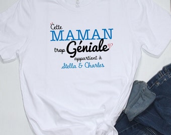 Camiseta personalizada de mamá, mamá increíble, regalo personalizado de mamá, mamá amorosa