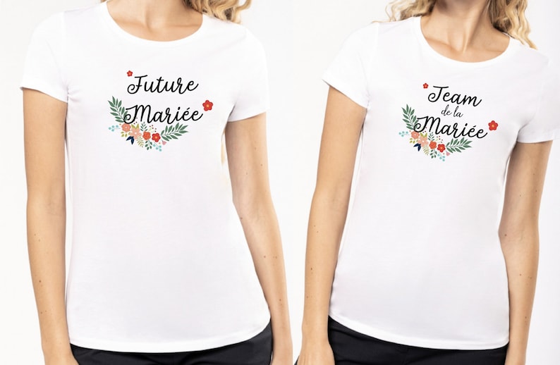 Tee shirt evjf team de la mariée la mariée EVJF équipe - Etsy France