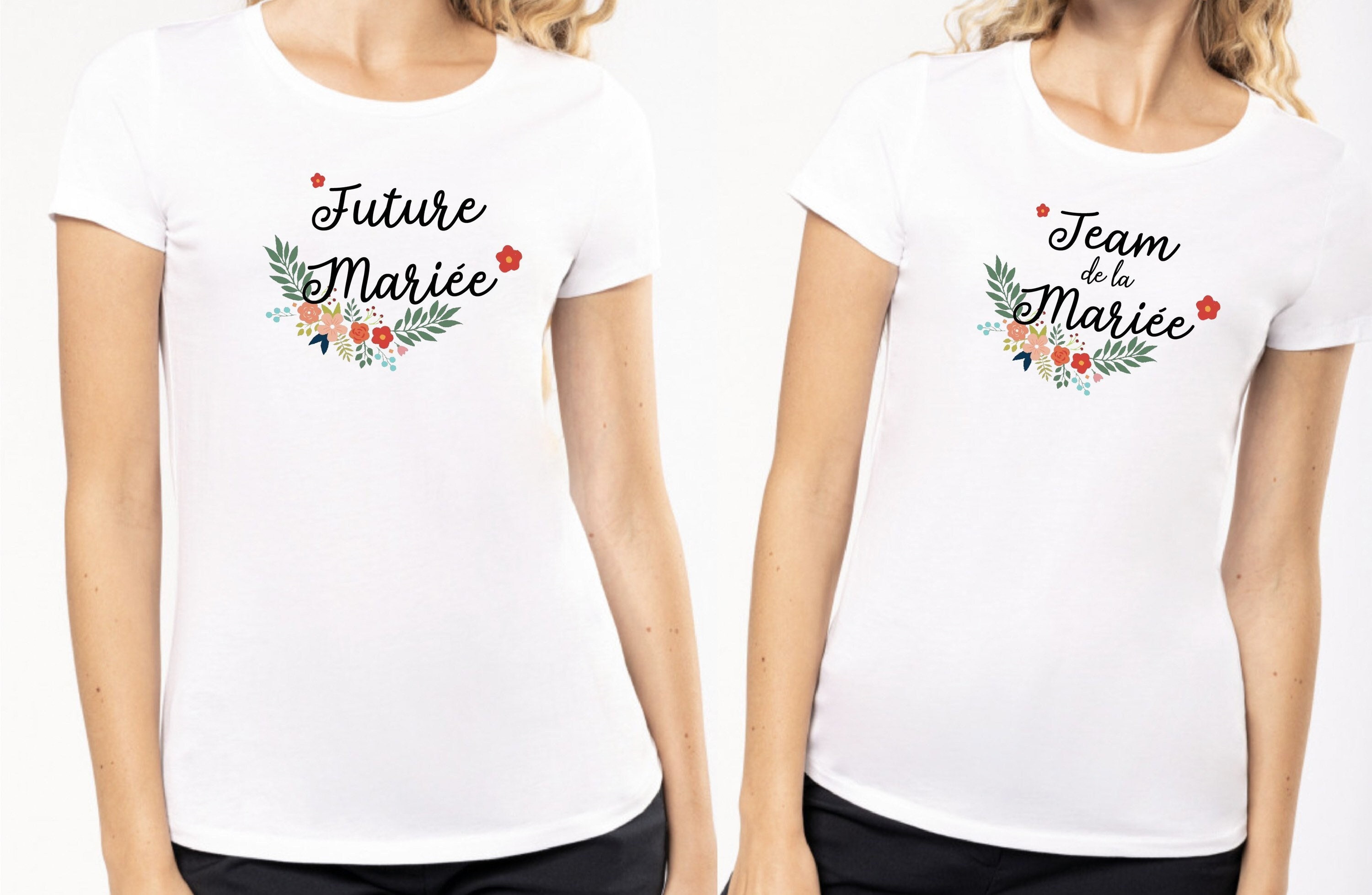 Tee shirt evjf team de la mariée la mariée EVJF équipe - Etsy France