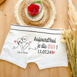 Boxers personalizados para hombre, boxers para novio, hoy digo sí, boxers para boda