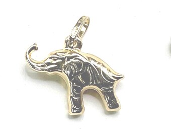 Brand New 14k Puffed Kleine ELEFANT 3-D Charm / Anhänger