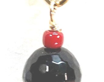 "Neuer Anhänger/Anhänger aus 14k Gold ""AZABACHE BALL""."