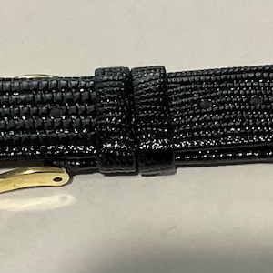 New Genuine Lizard KREISLER Watch Band w/ACCUTRON GF Signed Buckle