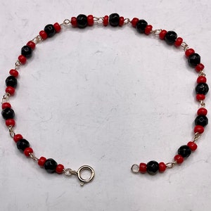 New 14k Gold AZABACHE Bracelet or Anklet for Baby-Girl-Women