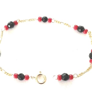 New 14k Solid Gold Baby or Woman AZABACHE Bracelet (Comes in assorted lengths)