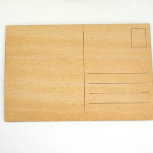 15 beech veneer postcards, size 15х10 cm (6”x4”), DIY Crafting postcard, wood postcard, wooden postcards for crafts, wooden blank postcards