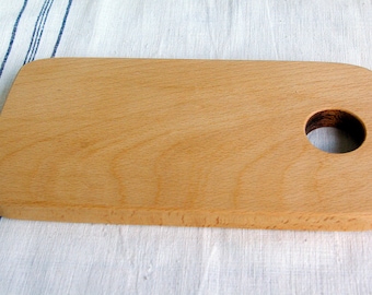 Beech Cutting Board, Traditional and Rustic Cutting Board, Kitchen Chopping Board, Solid Wooden Board, Unique Handmade Board