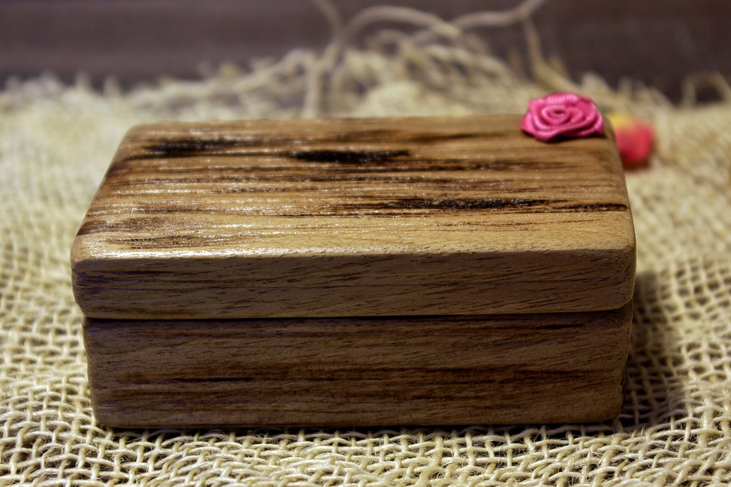 Boîte à Bagues En Bois, Boîte à Bagues En Bois De Noyer, Boîte à Bijoux