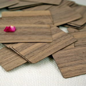100 walnootfineer visitekaartjes, formaat 90х50 mm, dikte 0,52 mm, houten blanco kaarten, unieke plaatskaarten, houten kaarten, houten cadeaukaartjes, doe-het-zelfkaart