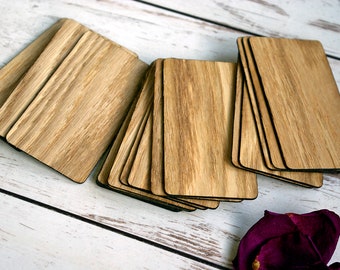 50 oak veneer blank Business Cards, size 90х50 mm, thickness 1.40 mm, unique place cards, wooden blank cards, wood gift tags, DIY cards