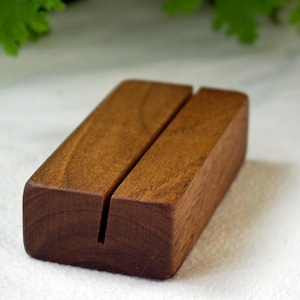 walnut Place card holder for Wedding & Event, Table number holder, cards Guests seating, Wedding place cardholder, Name card holder
