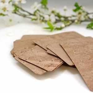40 tarjetas de visita de chapa de arce ojo de pájaro, tamaño 90x50 mm, grosor 0,56 mm, tarjetas de madera en blanco, tarjetas de lugar únicas, tarjetas de madera, etiquetas de regalo de madera