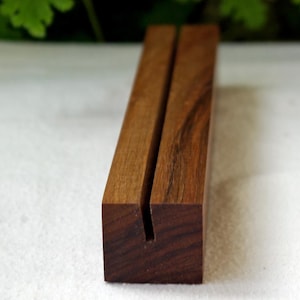 walnut Place card holder for Wedding & Event, Table number holder, cards Guests seating, Wedding place cardholder, Name card holder