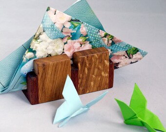 Solid napkin holder, Classic table napkin holder, Traditional and Rustic napkin holder, wooden Table decoration