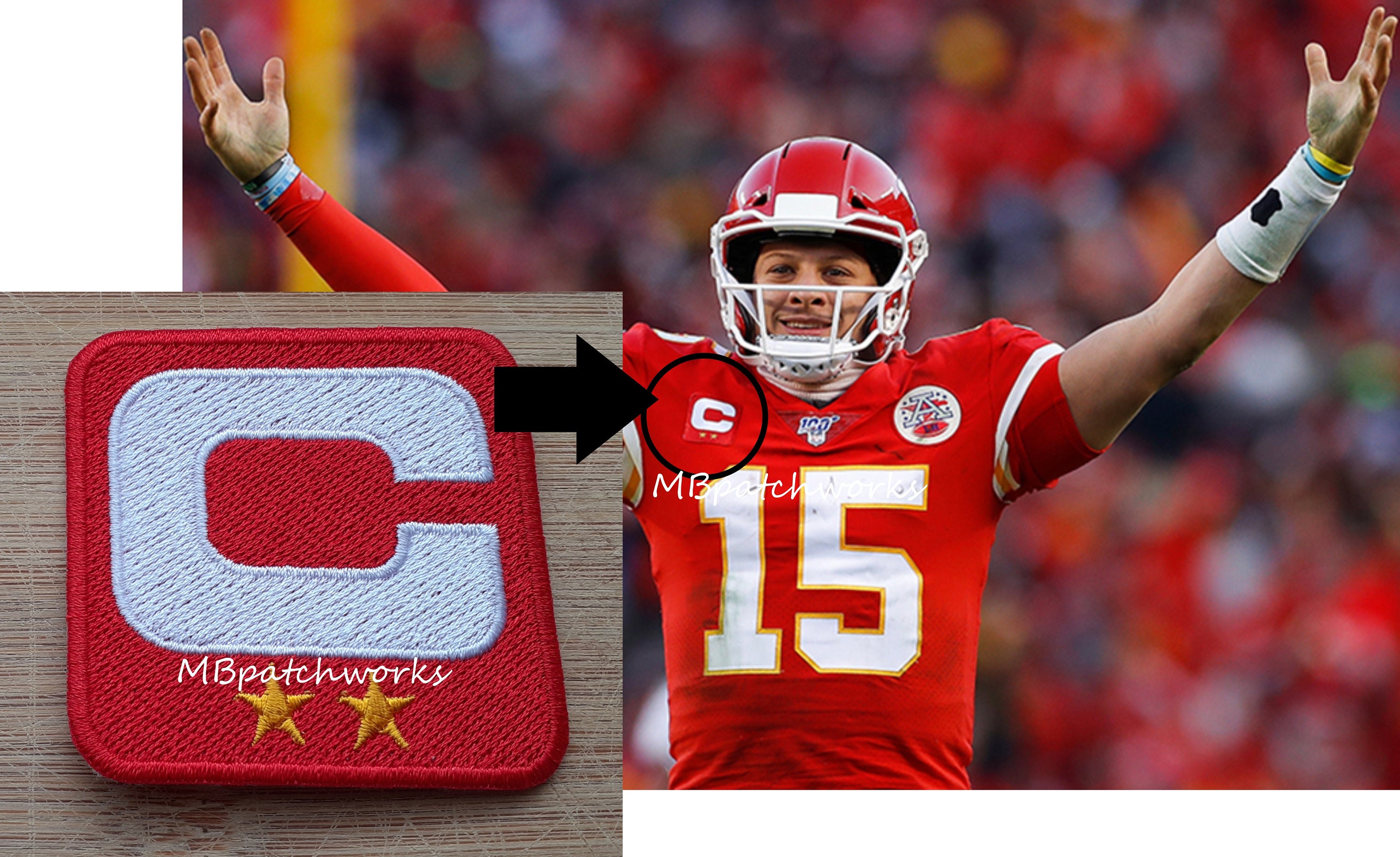 Kansas City Chiefs Captain Patch