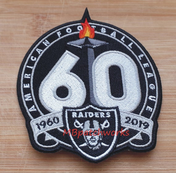raiders 60th anniversary patch jersey