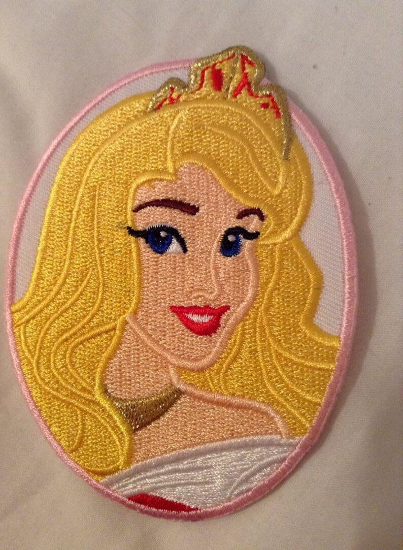 Princess Patches Oval Embroidered Sew on or Iron on Patch Etsy