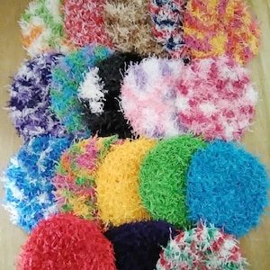 2-10 Dish scrubbies, crochet dish scrubbies, dish cloths, pot scrubbies, housewares, flat scrubbies, kitchen scrubbies, reusable scrubbies