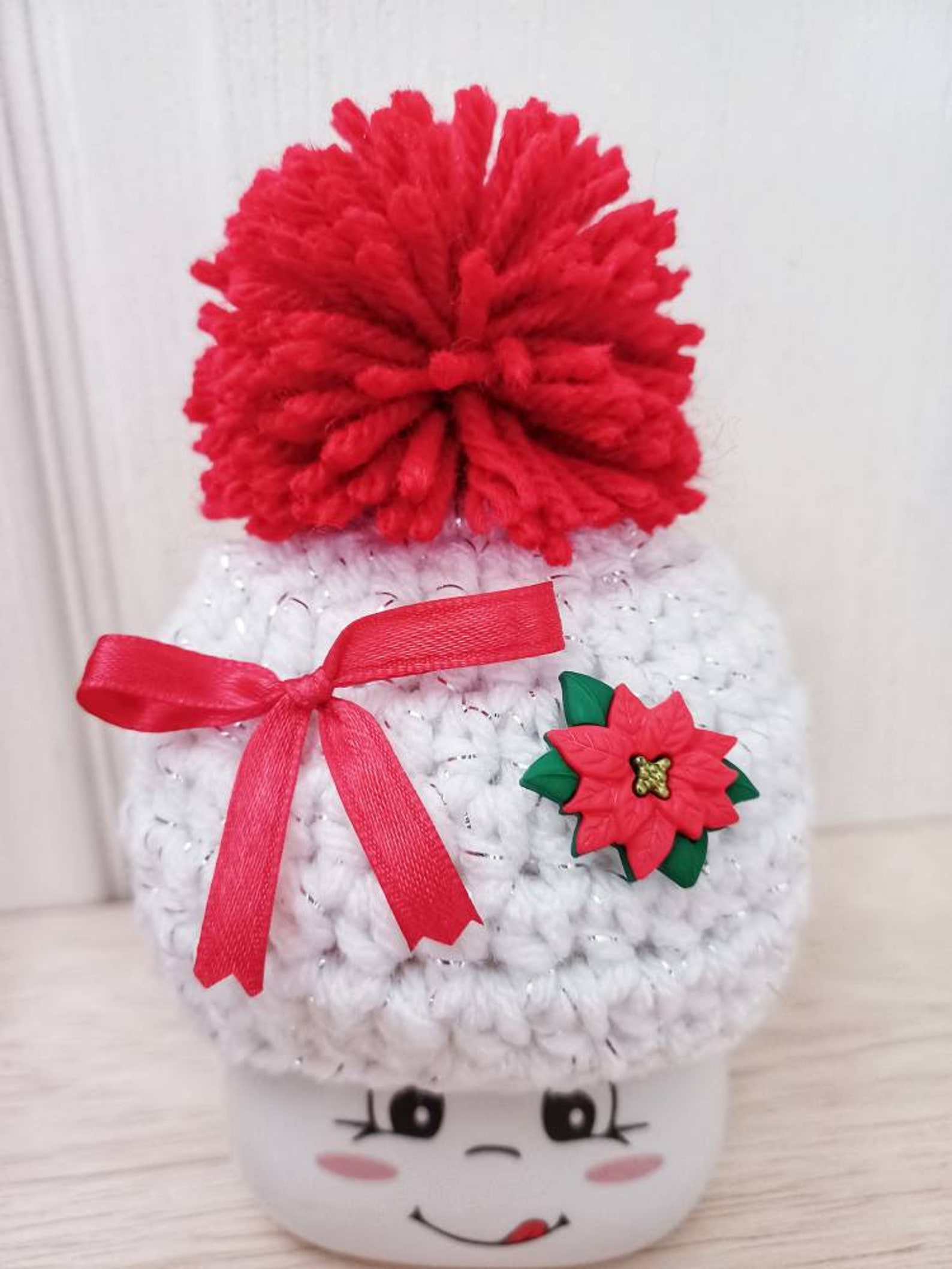 Crochet Sparkle Christmas Marshmallow Mug Hats Mug Topper Etsy