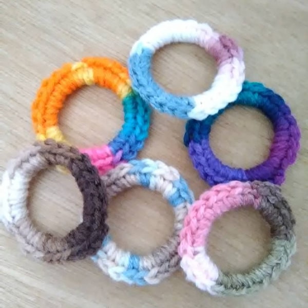 Crochet cat toy, cat toy ring, cat lover gift, catnip cat toy, eco friendly cat toy