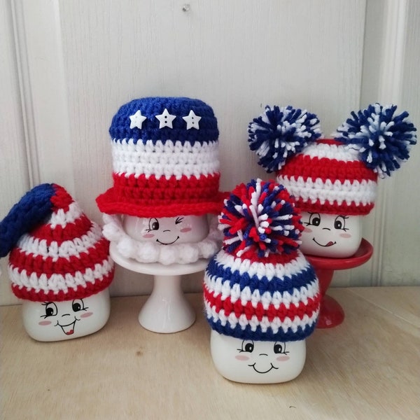 crochet 4th of july hat for baby